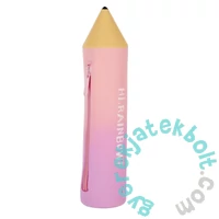 Ceruza formájú szilikon tolltartó - rózsaszín ombre