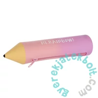 Ceruza formájú szilikon tolltartó - rózsaszín ombre