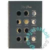 Moon - A/4 vonalas spirál füzet - 60 lapos