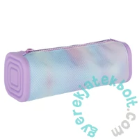 Ombre szögletes tolltartó szilikonnal - lila