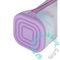Ombre szögletes tolltartó szilikonnal - lila