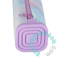 Ombre szögletes tolltartó szilikonnal - lila