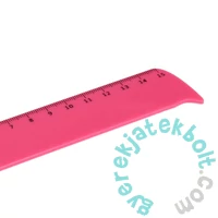 Flamingó formájú műanyag vonalzó - 15 cm