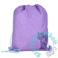 Cicás zsinóros hátizsák, tornazsák - Glitter Cat (576220)