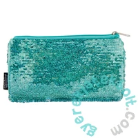 Dupla flitteres neszesszer - Türkiz-ezüst