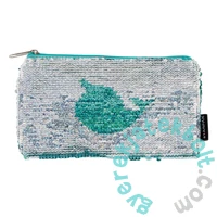 Dupla flitteres neszesszer - Türkiz-ezüst