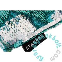 Dupla flitteres neszesszer - Türkiz-ezüst