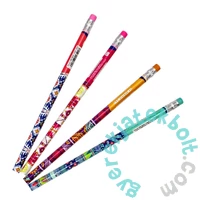 Etno grafit ceruza radírral - 4 db-os