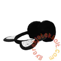 Fekete cica plüss fülmelegítő (477824)