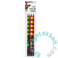 Jamaica grafit ceruza radírral - 4 db-os