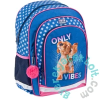 Kutyás ergonomikus iskolatáska, hátizsák - Only Good Vibes