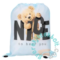 Macis zsinóros hátizsák, tornazsák - Nice to bear you (576211)