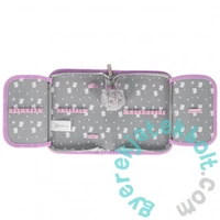 Starpak - Kitty Plus cicás kihajtható tolltartó - szürke-pink (558195)