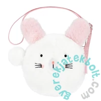 Nyuszis szőrmés kör alakú válltáska