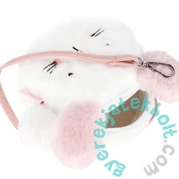 Nyuszis szőrmés kör alakú válltáska