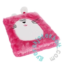 Nyuszis szőrmés napló - 15 x 21 cm