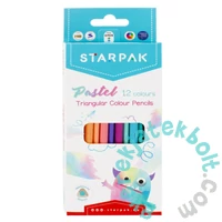 Pasztell háromszög színesceruza készlet - 12 db-os