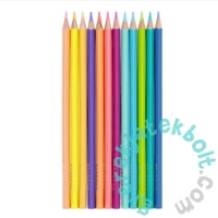 Pasztell háromszög színesceruza készlet - 12 db-os