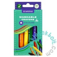 6 színű mosható zsírkréta készlet (518462)
