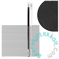 Black and White HB grafit ceruza radírral