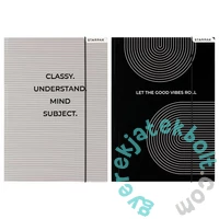 Black and White A/4 gumis mappa - kétféle