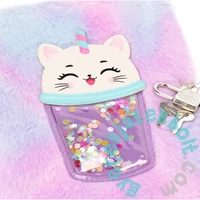 Cicás szőrmés kulcsos napló - A5/80 lap - Bubble (564707)