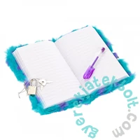 Cicás szőrmés kulcsos napló - A6/60 lap - flitterekkel (564706)