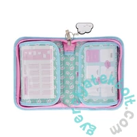 Cicás kihajtható tolltartó - kék, rózsaszín (550991)