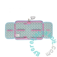 Cicás kihajtható tolltartó - kék, rózsaszín (550991)