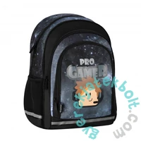 Gamer ergonomikus iskolatáska, hátizsák - 2 rekeszes - Pro Gamer (527194)