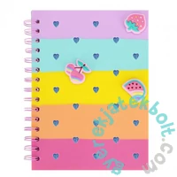 Gyümölcsös A/5 szilikonos spirálfüzet - sima (537167)