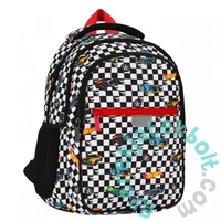 Hot Wheels iskolatáska, hátizsák - 3 rekeszes - Pepita (550871)