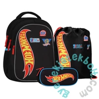Hot Wheels iskolatáska szett ovális tolltartóval (583286-1-szett)