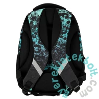 Kék párduc mintás ergonomikus iskolatáska