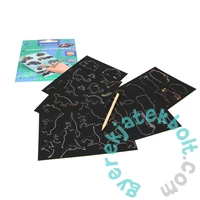 Képkarcoló készlet sablonokkal fiúknak (538961)