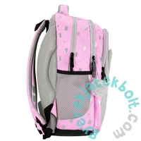 Kitty Plus cicás iskolatáska, hátizsák - 3 rekeszes - szürke, pink (550849)