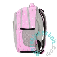 Kitty Plus cicás iskolatáska, hátizsák - 3 rekeszes - szürke, pink (550849)