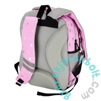 Kitty Plus cicás iskolatáska, hátizsák - 3 rekeszes - szürke, pink (550849)