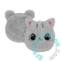 Kitty Plus cicás pénztárca - szürke, pink (550884)