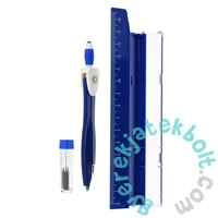 Körző, vonalzóval - kék (561877)