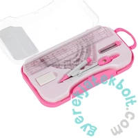 Körző készlet dobozban pink (559667)