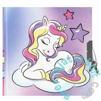 Unikornis kulcsos napló 13,5 x 13,5 cm (520689)
