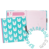 Nyuszis kulcsos napló 14 x 14 cm