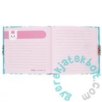 Nyuszis kulcsos napló 14 x 14 cm