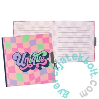 Unique kulcsos napló 14 x 14 cm