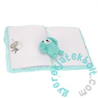 Kutyás szőrmés kulcsos napló - A5/80 lap - kék (564709)