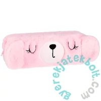 Kutyás szőrmés tolltartó - rózsaszín (537163)