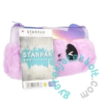 Macis szőrmés tolltartó - Violet Bear