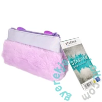 Macis szőrmés tolltartó - Violet Bear