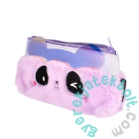 Macis szőrmés tolltartó - Violet Bear